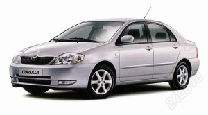 Коврики в салон (2 ряда) Toyota Corolla (E120, E130) 2001-2006 (правый руль)