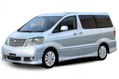 Коврики из экокожи 3D Toyota Alphard I 2002-2008 (Правый руль) с инвалидным креслом*